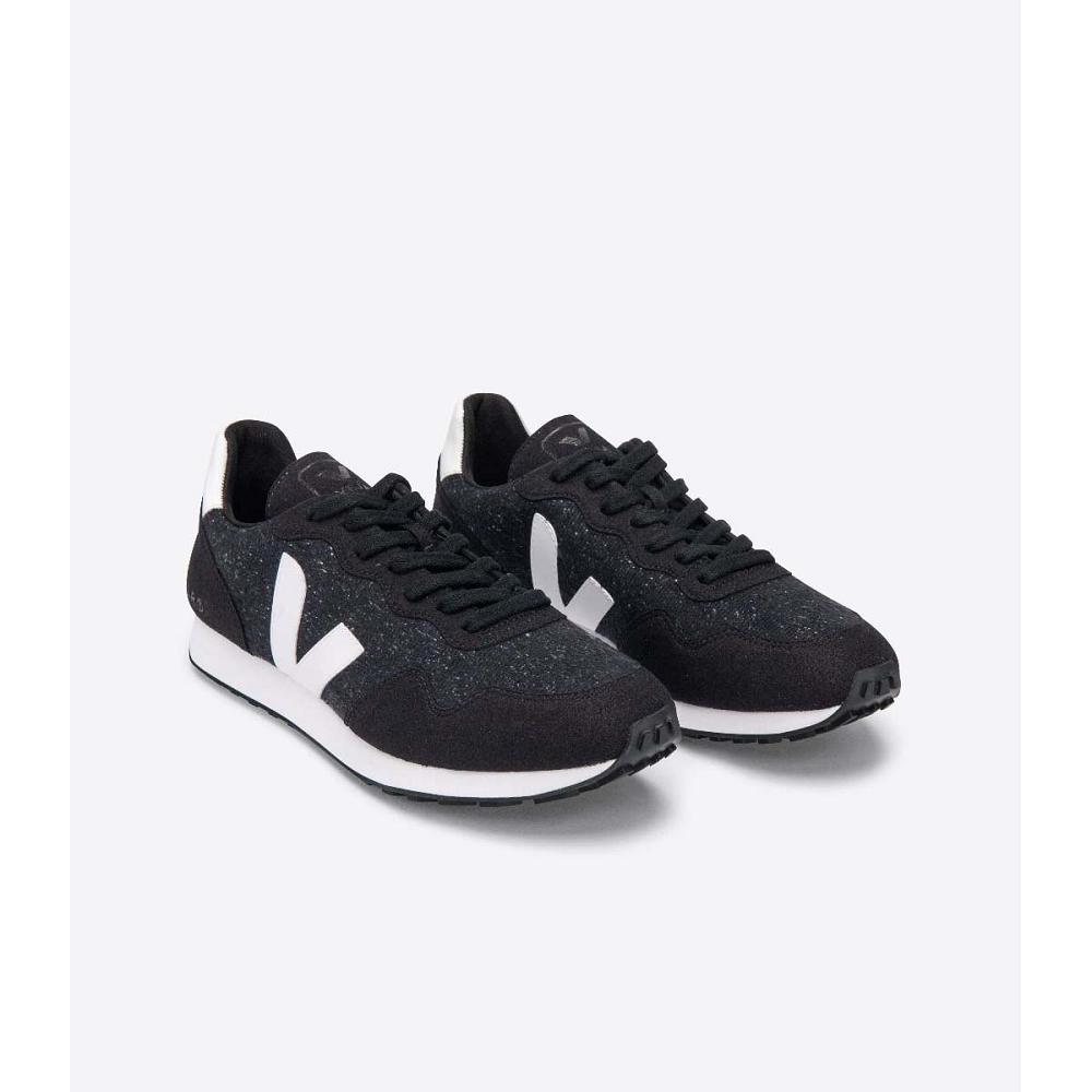 Veja SDU REC FLANNEL Hardloopschoenen Dames Zwart | NL 435ZUT